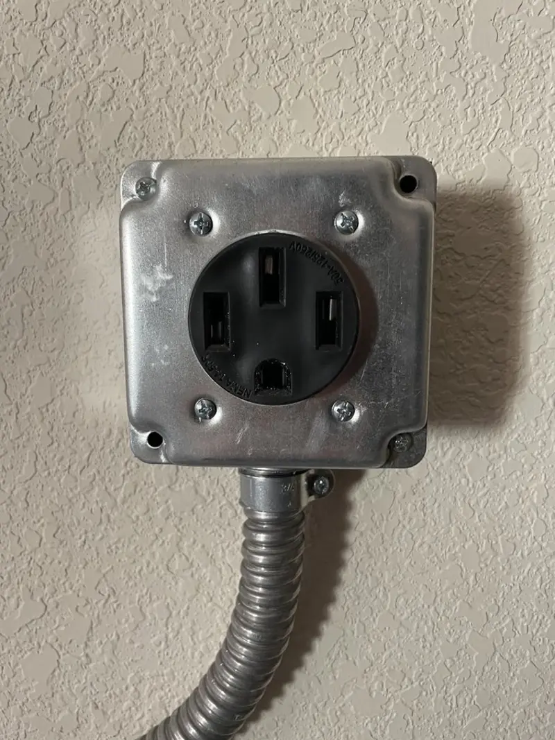 NEMA 14-50 outlet installed for Smart Home Electrical in Monrovia